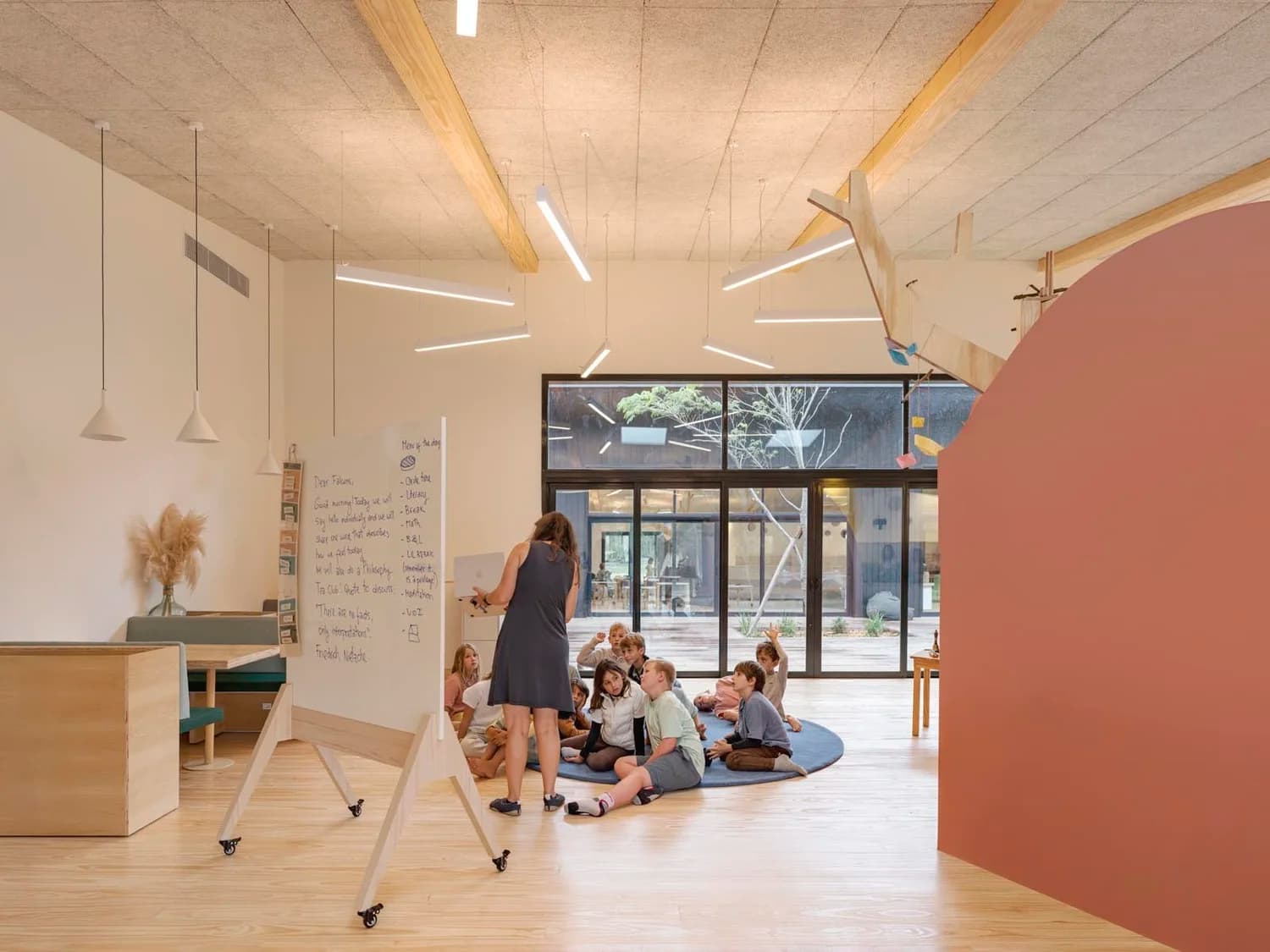 Primary School - Students learning in a modern classroom